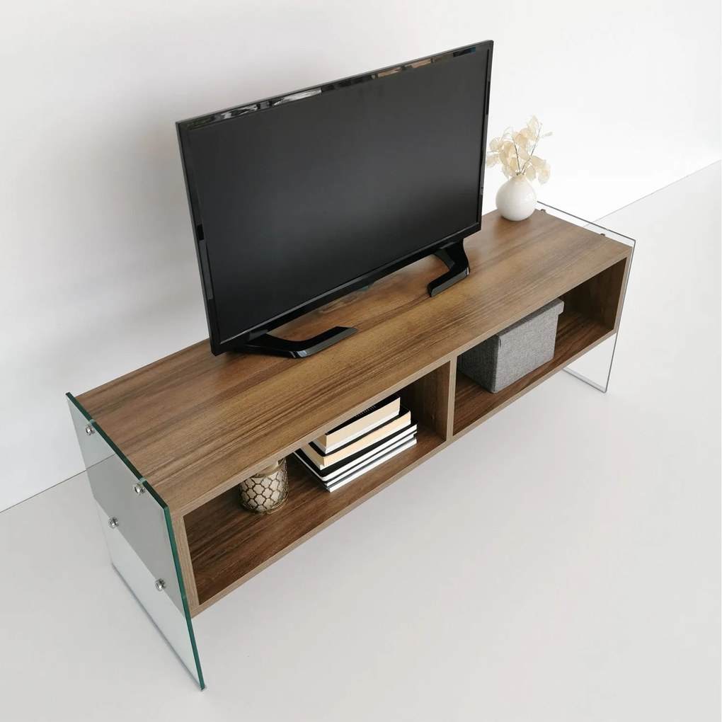 Móvel para TV TV404 – Nogueira – 120x45x35 cm