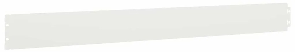 Orlas de relva 10 pcs branco 10x103 cm aço laminado a frio