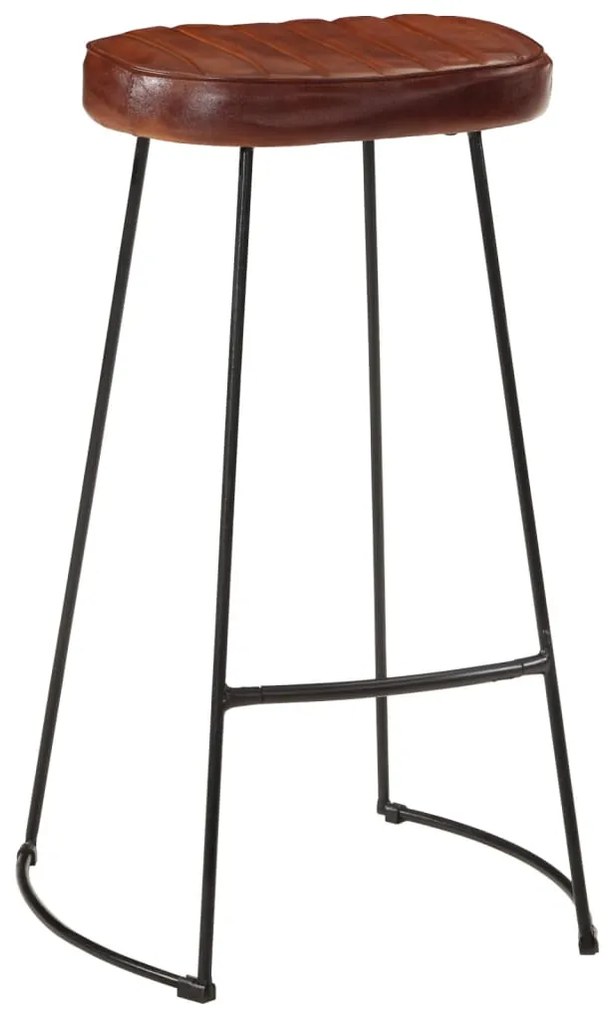 Bancos de bar Gavin 2 pcs 44x37,5x78 cm castanho-escuro