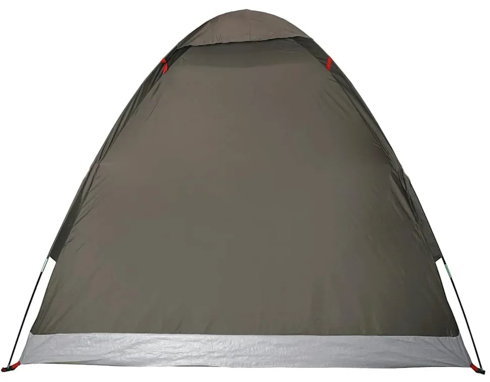 Tenda de campismo cúpula para 2 pessoas impermeável castanho