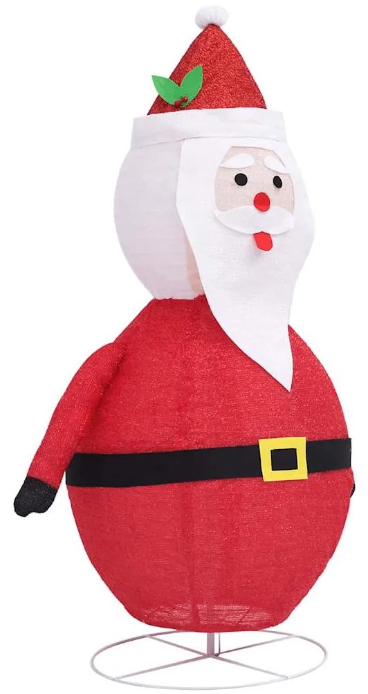Pai Natal decorativo com luzes LED tecido de luxo 90 cm