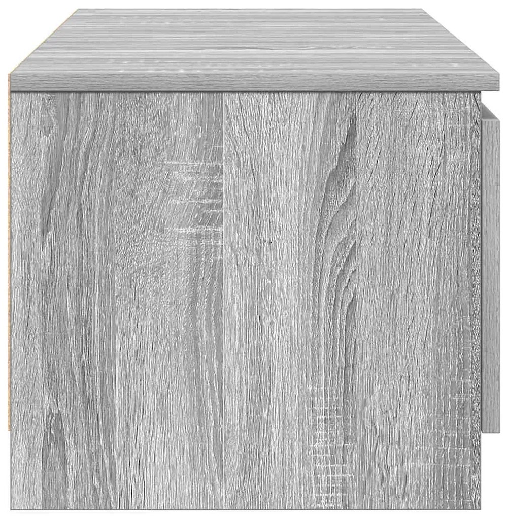 Móvel de TV 140x40x35,5 cm derivados de madeira cinzento sonoma