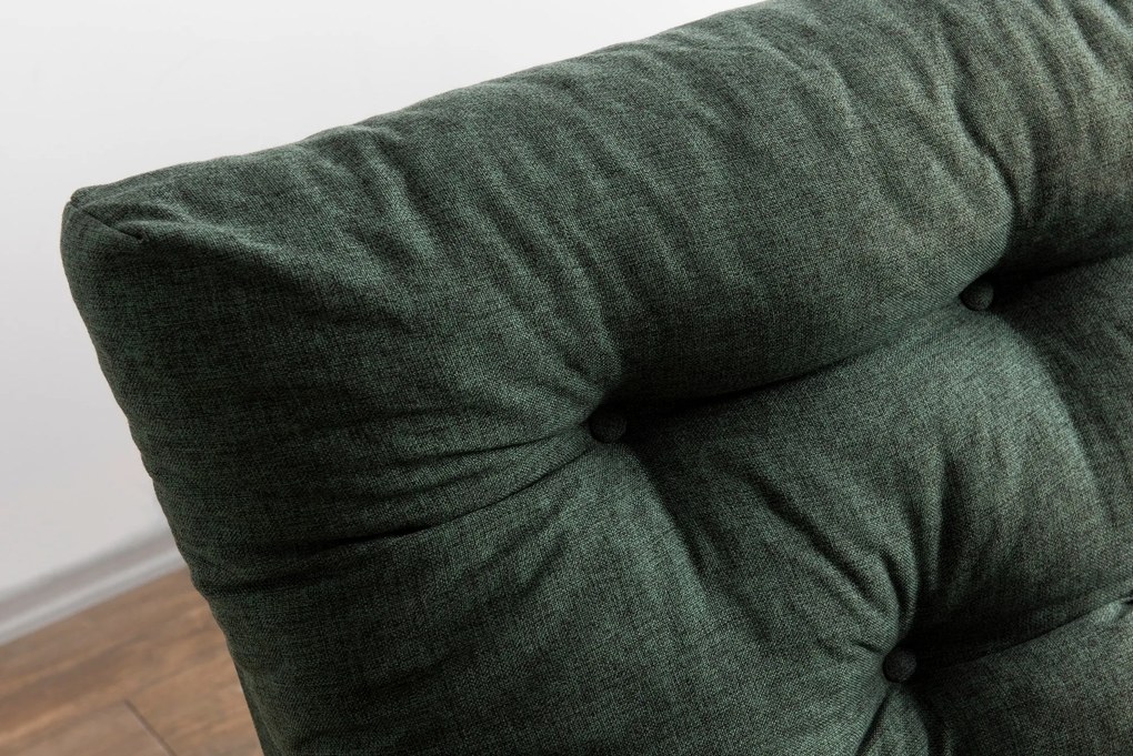Sofá-Cama de 3 Lugares Saki – Verde – 185x92x82 cm