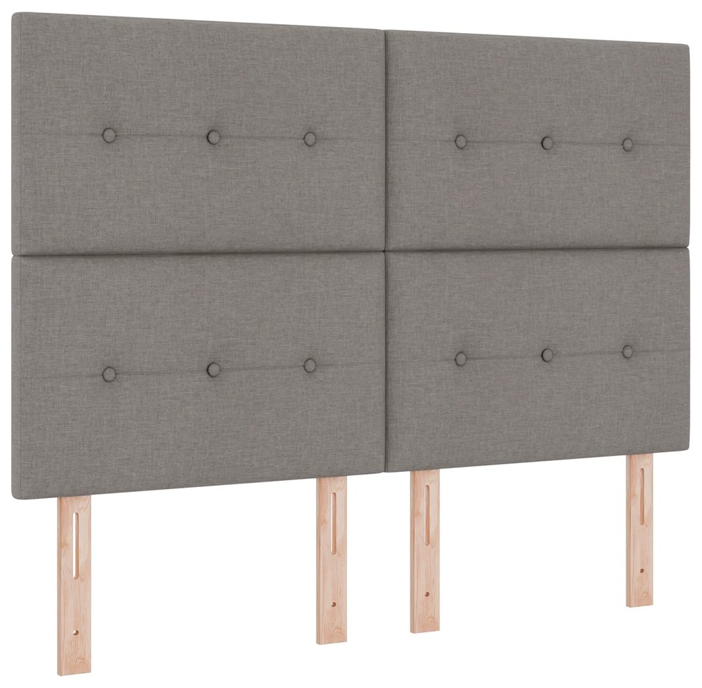 Cama vidaXL Taupe 140x190 cm Tecido