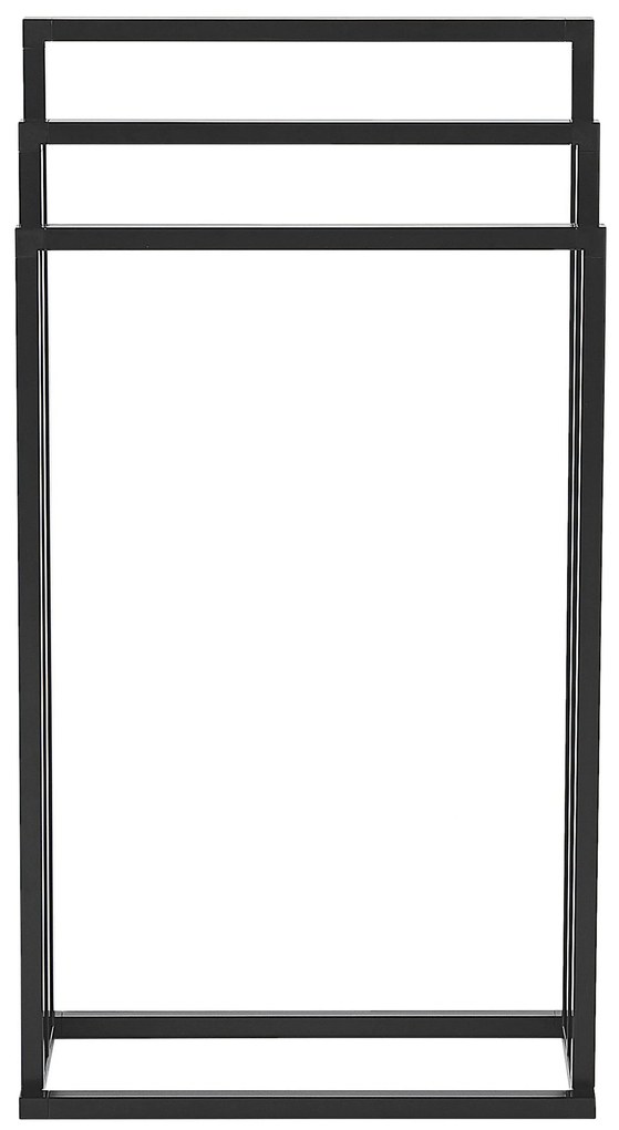 Toalheiro metálico preto 45 x 84 cm CHARRAS Beliani