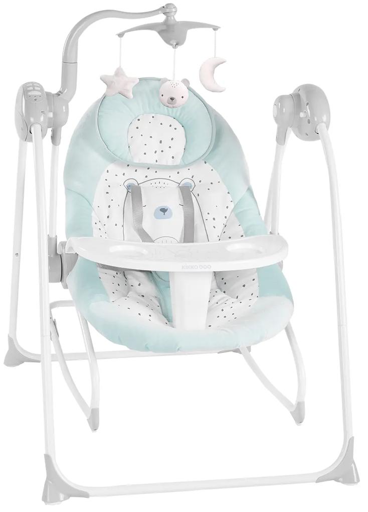 Cadeira baloiço para bebé eléctrico Dozy Bear with me Menta