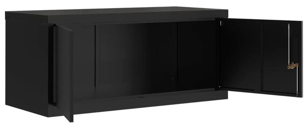 Arquivador 90x40x110 cm aço preto