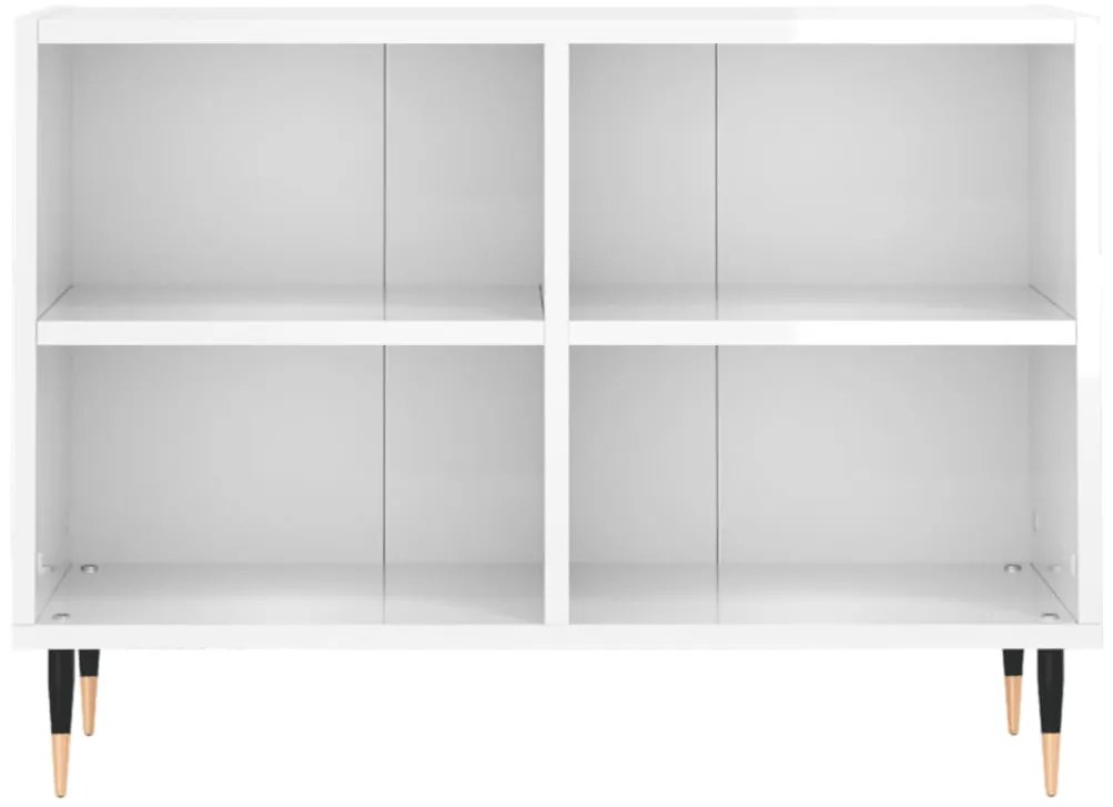Móvel de TV 69,5x30x50 cm derivados de madeira branco brilhante