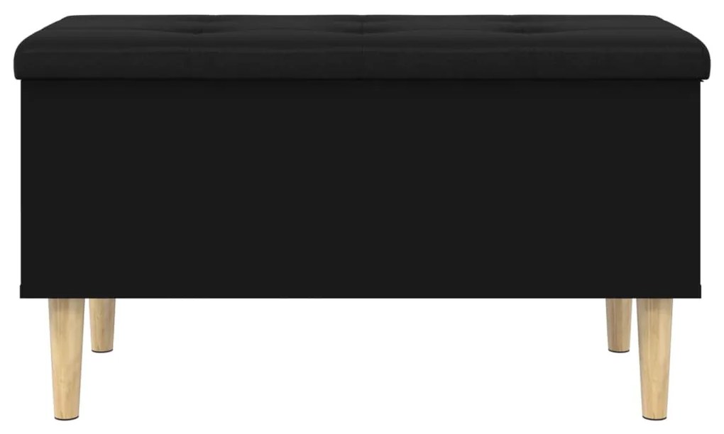 Banco de arrumação 82x42x46 cm derivados de madeira preto
