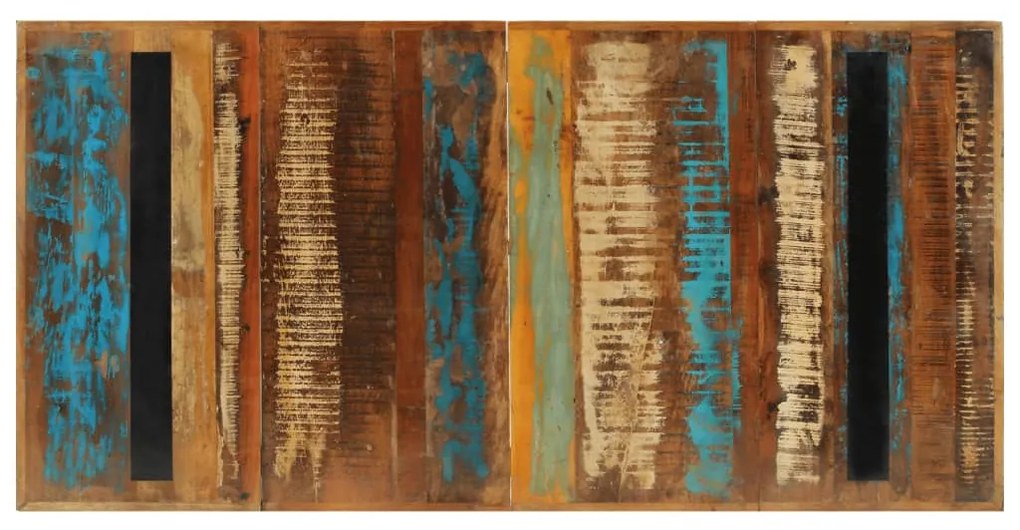 Mesa de jantar 180x90x73 cm madeira recuperada maciça