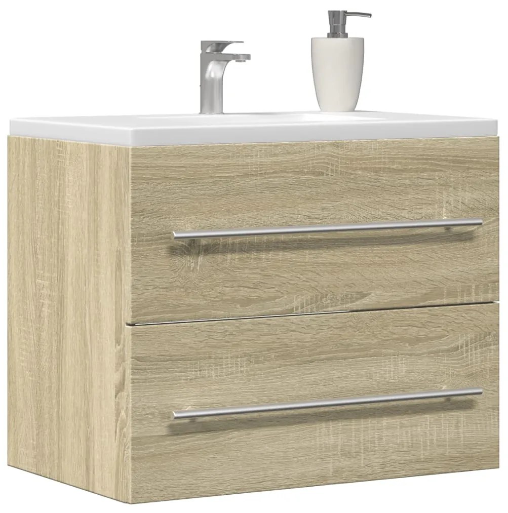 vidaXL Armário de lavatório 60x38,5x48 cm contrapl. carvalho sonoma