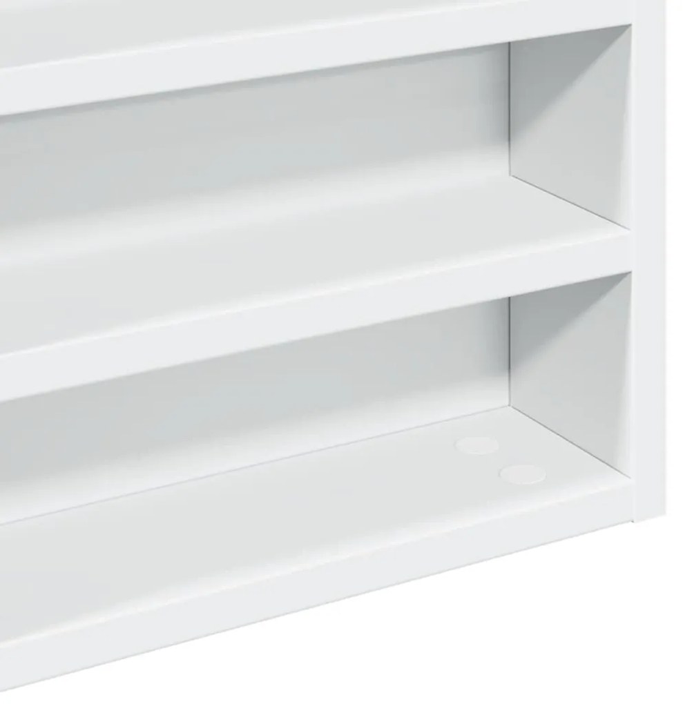 Armário vitrine 60x8,5x58 cm derivados de madeira branco