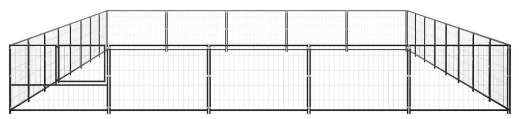 Canil para cães 40 m² aço preto