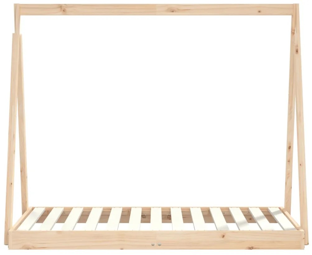 Estrutura de cama infantil 70x140 cm pinho maciço