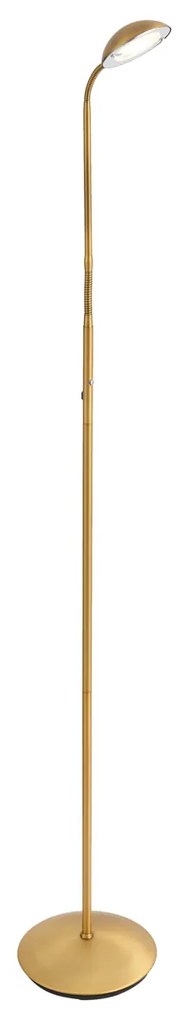 Candeeiro de pé moderno bronze com LED regulável em 3 níveis recarregável - Waldorf Moderno