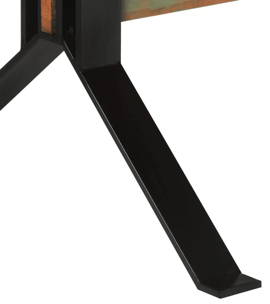 Mesa de jantar 180x90x73 cm madeira recuperada maciça