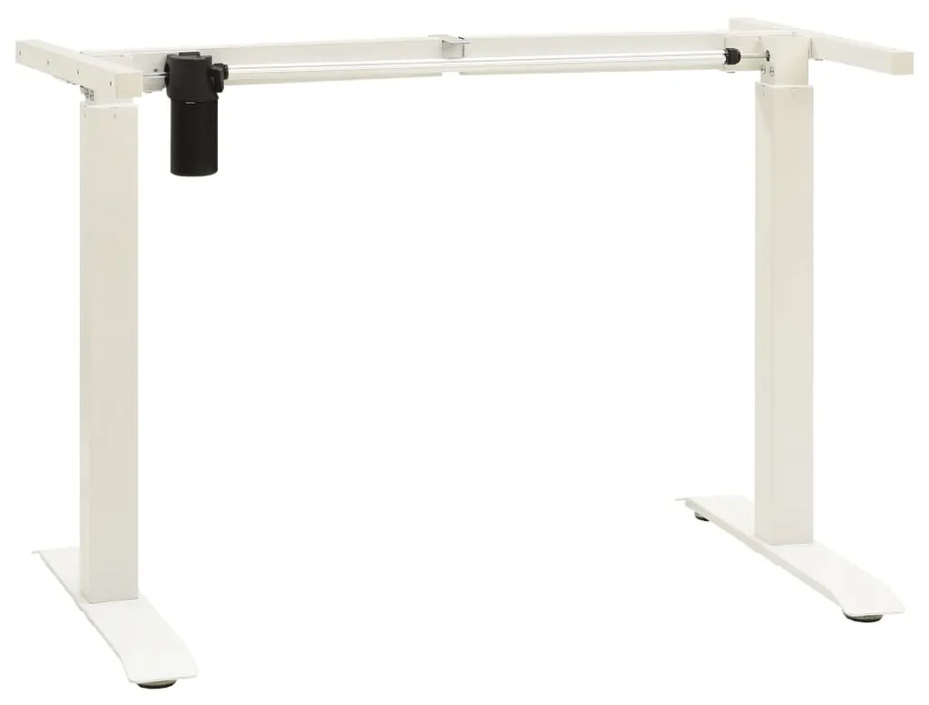vidaXL Estrutura mesa motorizada elétrica c/ altura ajustável branco