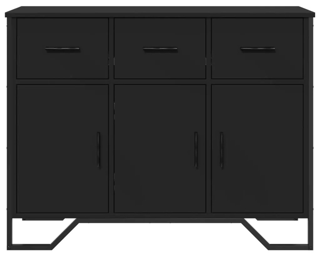 Aparador 97x32,5x74,5 cm derivados de madeira preto