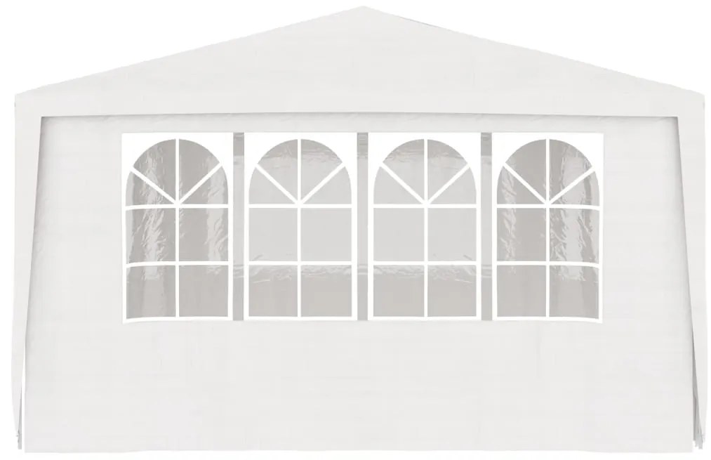 Tenda festas profissional + paredes laterais 4x6m 90g/m² branco