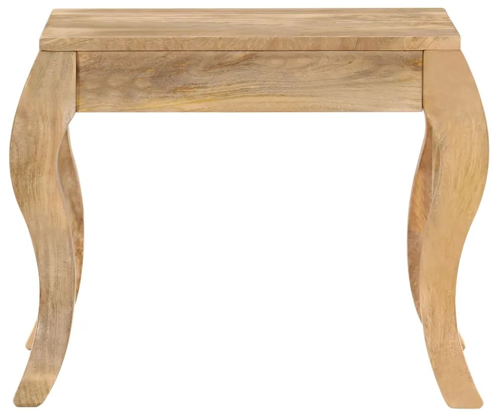 Mesa de apoio 45x45x40 cm madeira de mangueira maciça