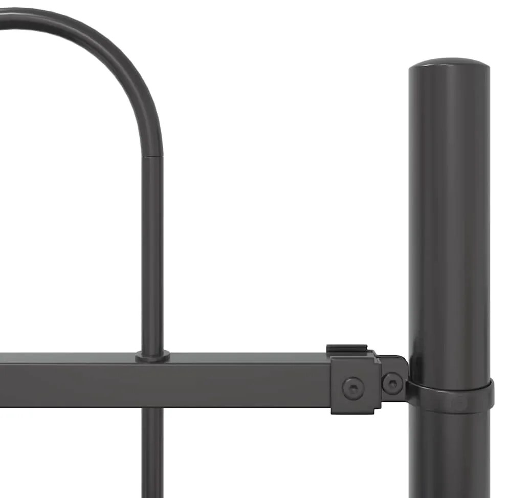 Cerca de Jardim com Arco Cinza - 13,6x0,6 m de Aço