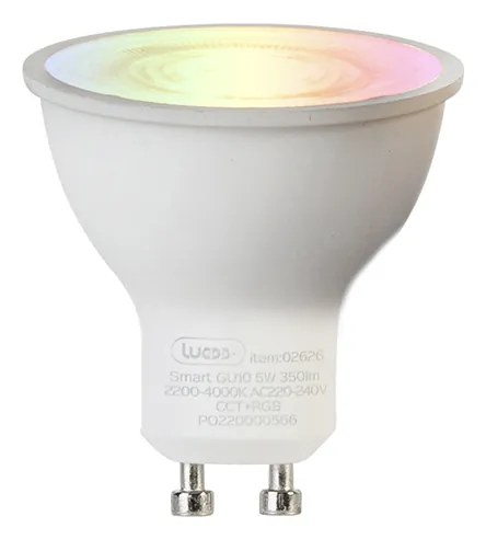 LED Smart spot branco ajustável incluindo WiFi GU10 - Falo Moderno