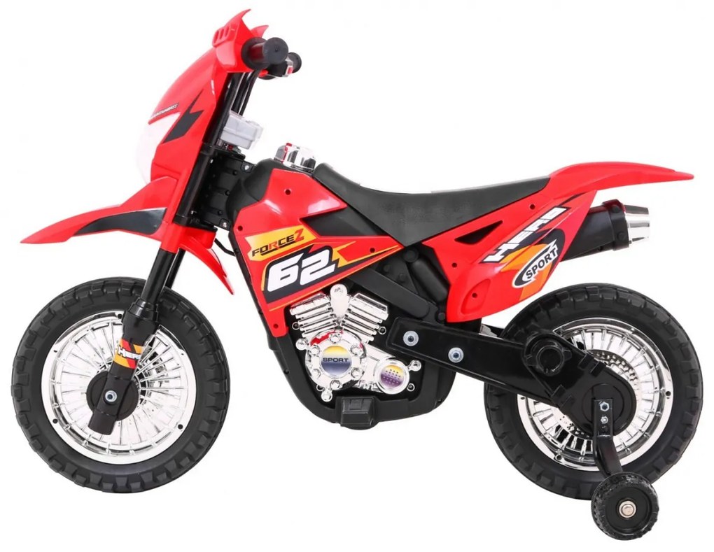 Mota elétrica para Crianças 6V Cross Vermelha