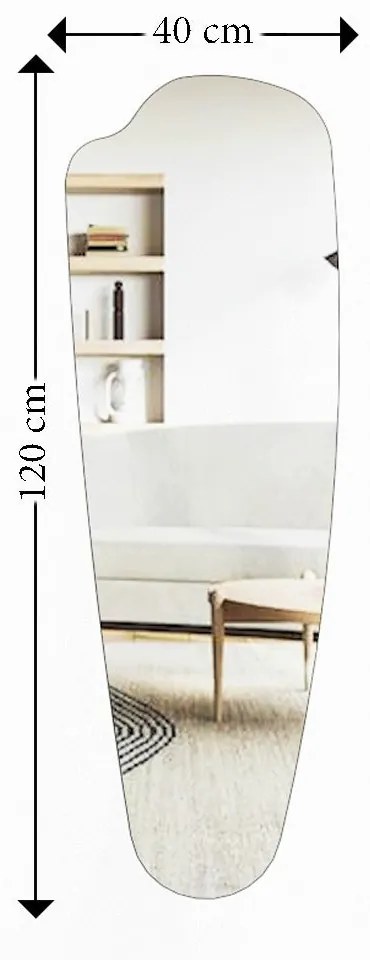 Espelho Cheval Reos – Transparente – 40 x 120 x 2,2 cm