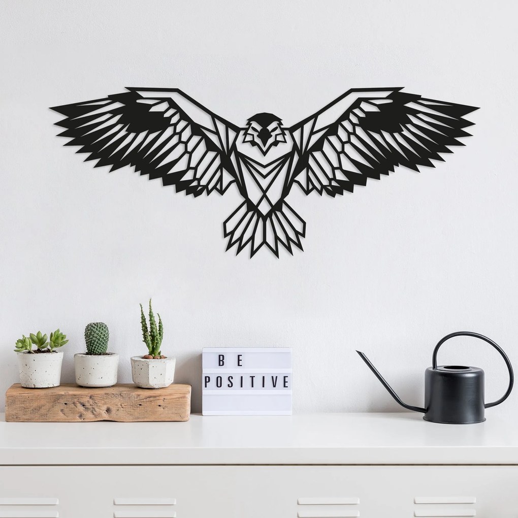 Acessório Decorativo de Parede Metal-003 – Preto – 100 x 44 cm
