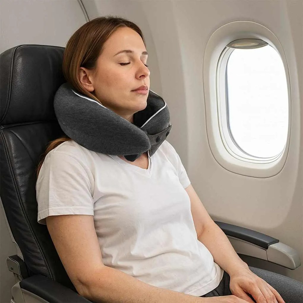 vidaXL Almofada com travesseiro Cinza Escuro 28 x 28 x 14 cm Algodão