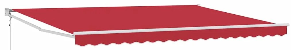 Toldo Retrátil Automático Vermelho 450x300 cm