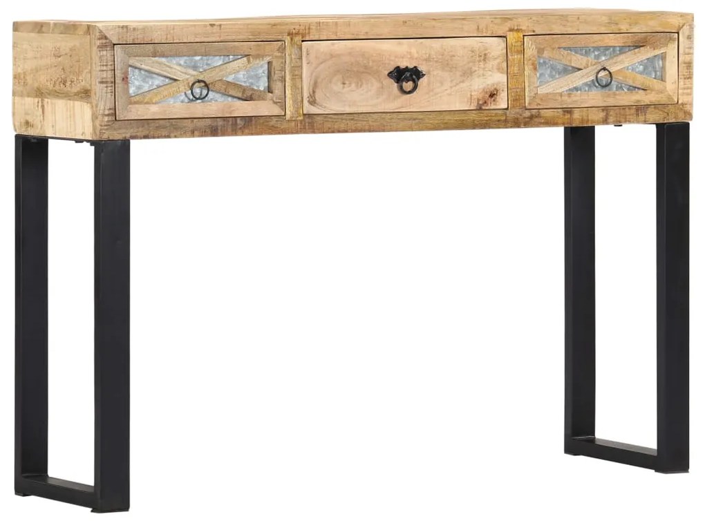 Mesa consola 110x30x76 cm madeira de mangueira maciça