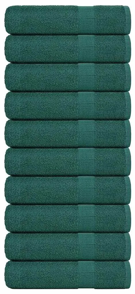 Toalhas de banho 10 pcs 100x150 cm 360gsm 100% algodão verde