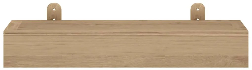 Prateleiras de parede 2 pcs 40x15x4 cm madeira de teca maciça