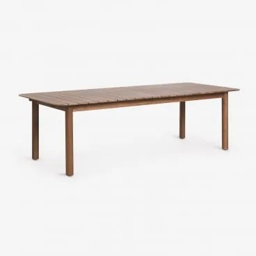 Mesa De Jardim Retangular Extensível 250-310x105 Cm Em Madeira De Acácia Duala Castanho Acácia - Sklum