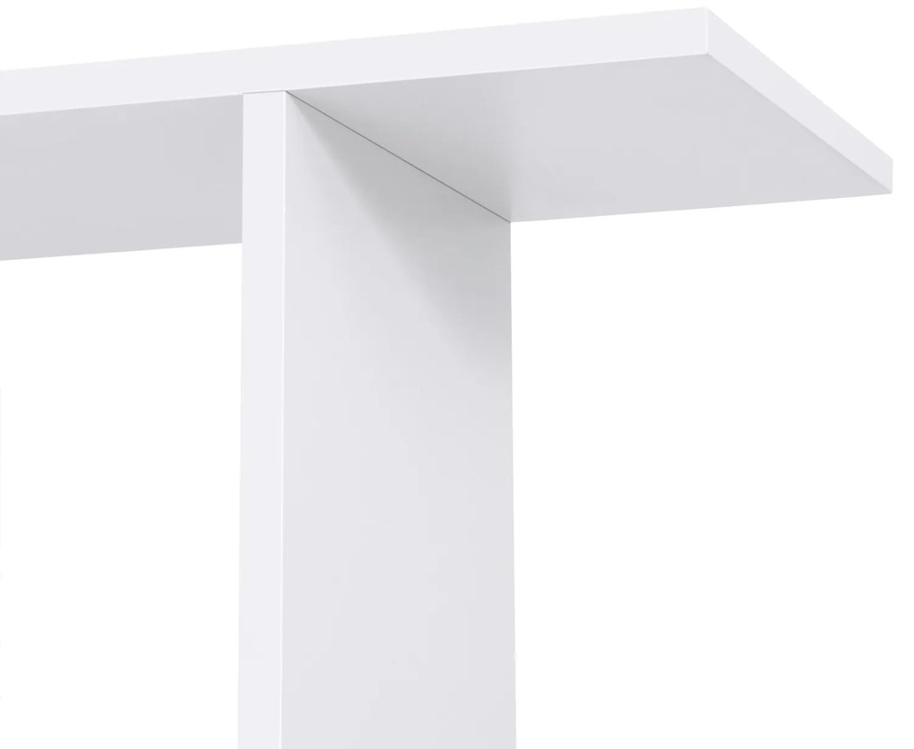 Estante sala com 6 prateleiras 70 x 24 x 190,5 cm branco
