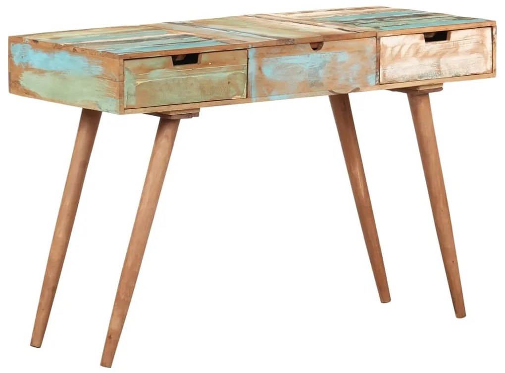 Toucador c/ espelho 112x45x76 cm madeira recuperada maciça
