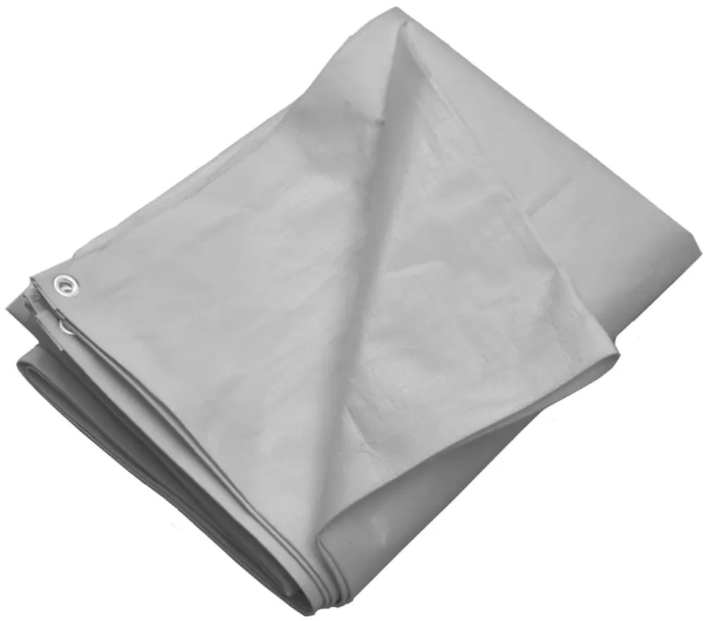 Lona 260 g/m² 4x6 m PEAD cinzento