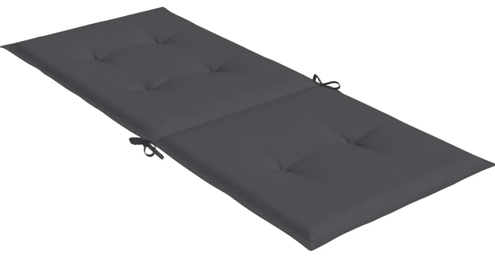 Almofadões para cadeiras altas de jardim 2 pcs tecido antracite