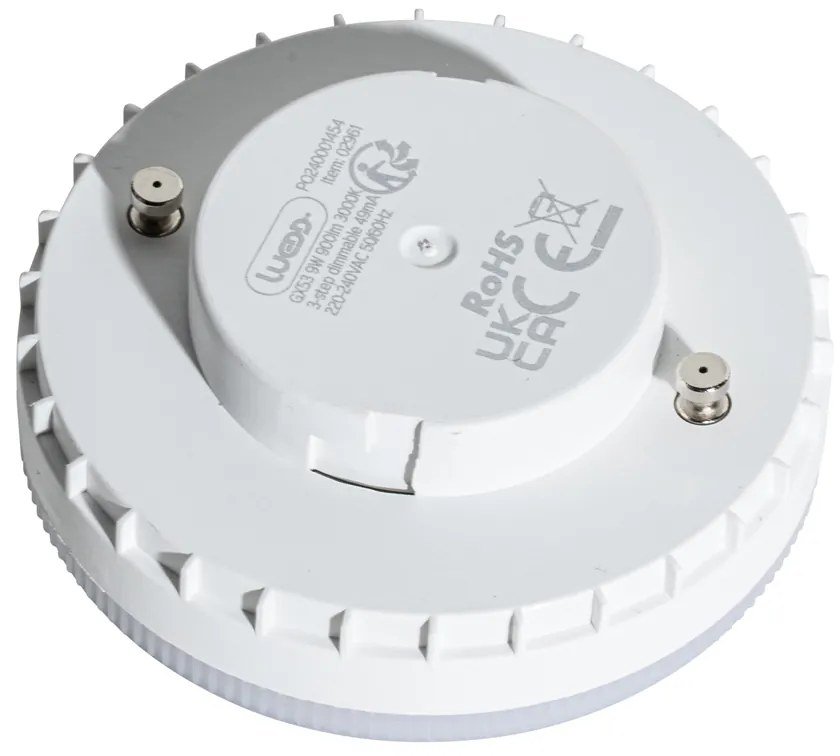 Conjunto de 5 lâmpadas LED GX53 reguláveis em 3 níveis 9W 900 lm 3000K