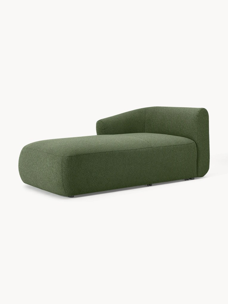 Módulo de canto chaise longue em bouclé Sofia