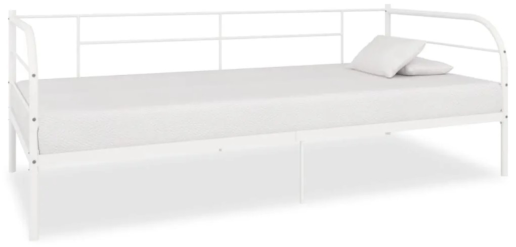 vidaXL Estrutura sofá-cama 90x200 cm metal branco