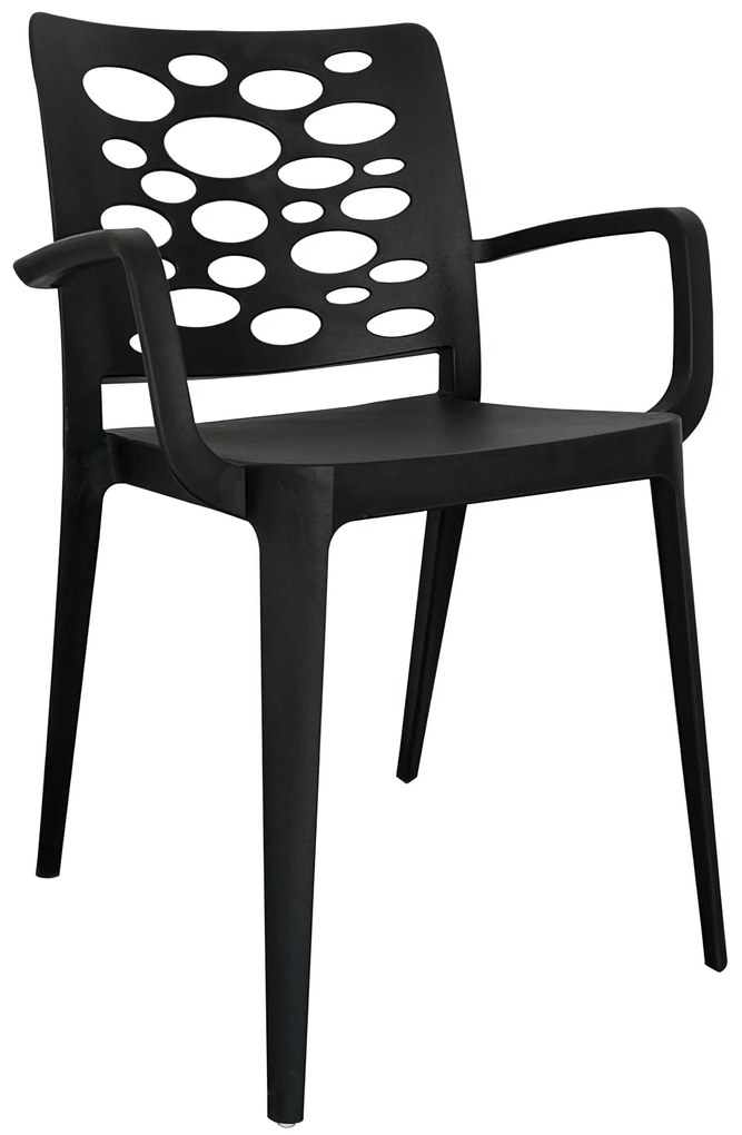 Cadeira Venus Preto c/braços - Pack com 40 cadeiras