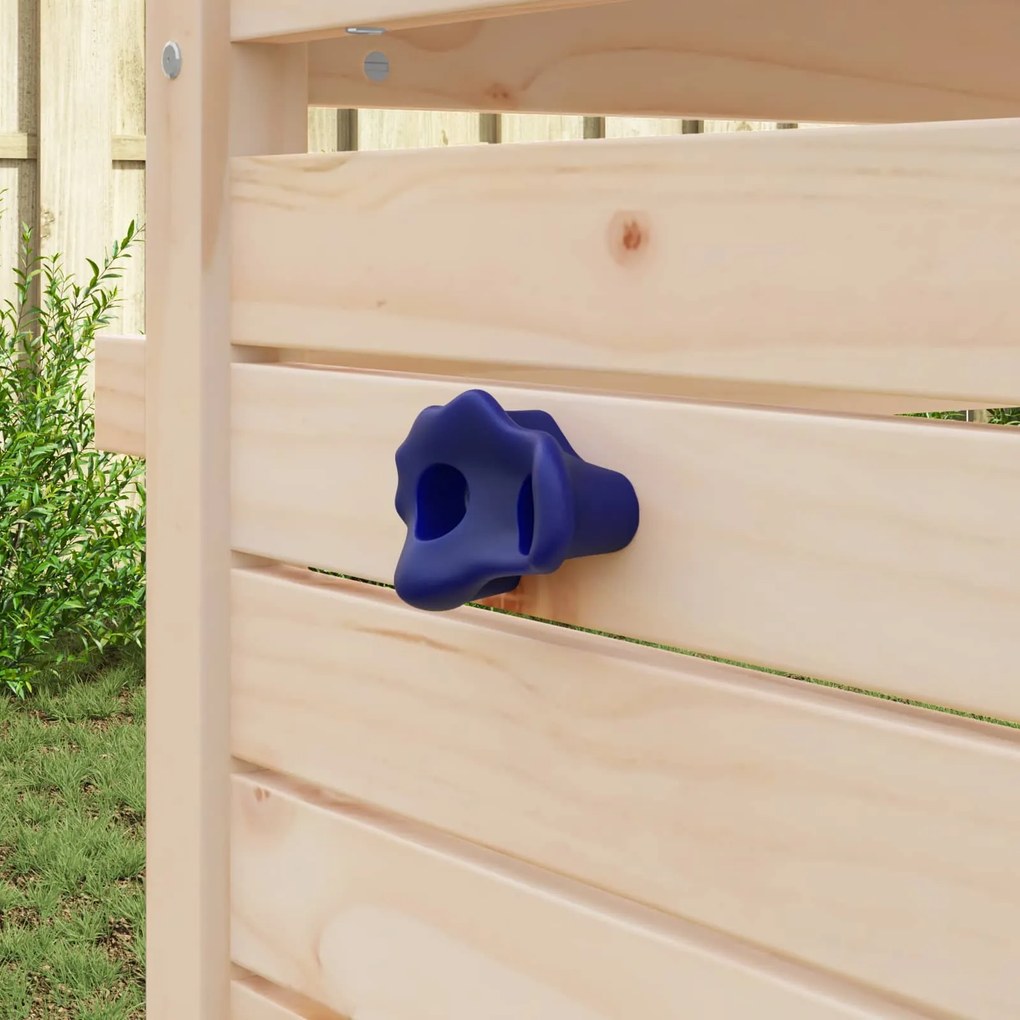 vidaXL Agarras de Escalada 2 pcs Azul 100 x 67 x 43 mm PP