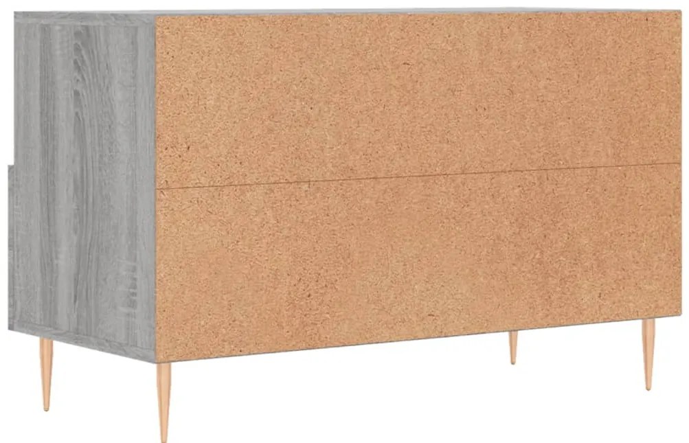 Móvel de TV 80x36x50 cm derivados de madeira cinzento sonoma