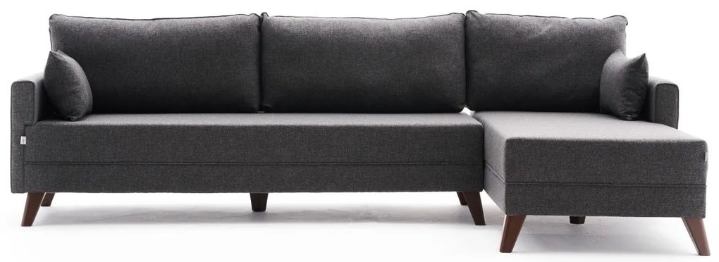 Sofá de Canto Bella – Antracite – 275 cm x 85 cm x 81 cm
