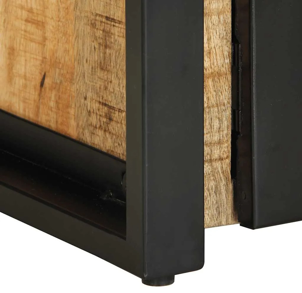 Mesa de centro 90x50x36 cm madeira de mangueira áspera maciça