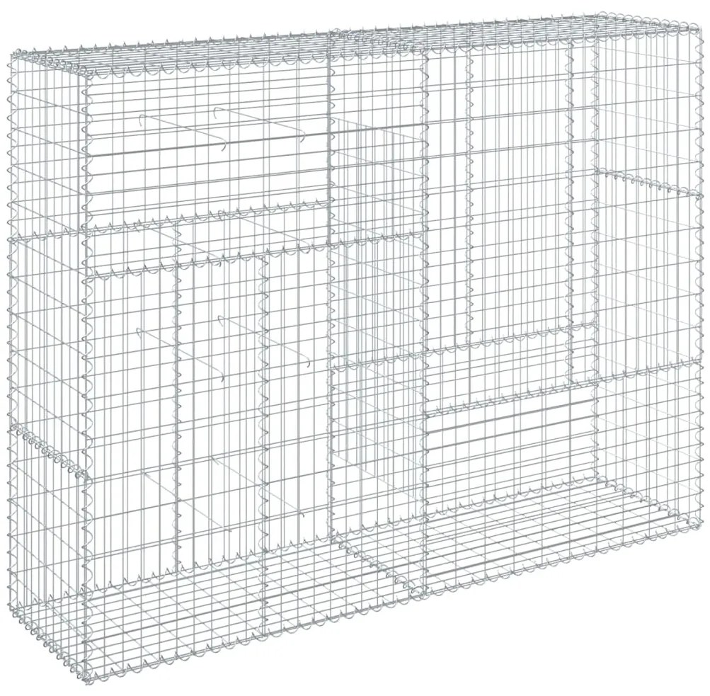 Cesto gabião com cobertura 200x50x150 cm ferro galvanizado
