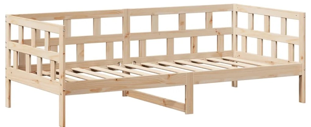 Sofá-cama com telhado 80x200 cm madeira de pinho maciça