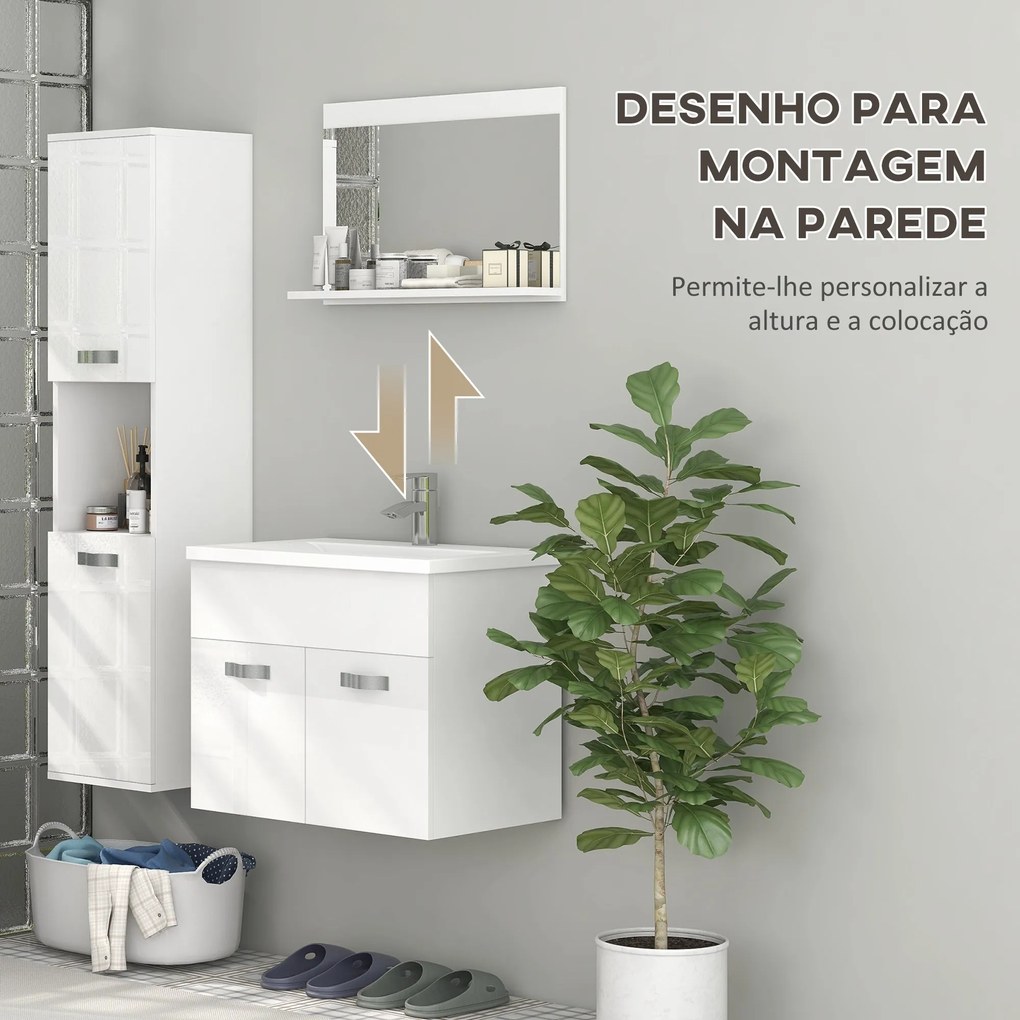 Conjunto de Móveis para Casa de Banho "Porto" com Lavatório – 4 Peças